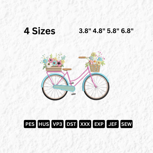 Bike with Flower Basket