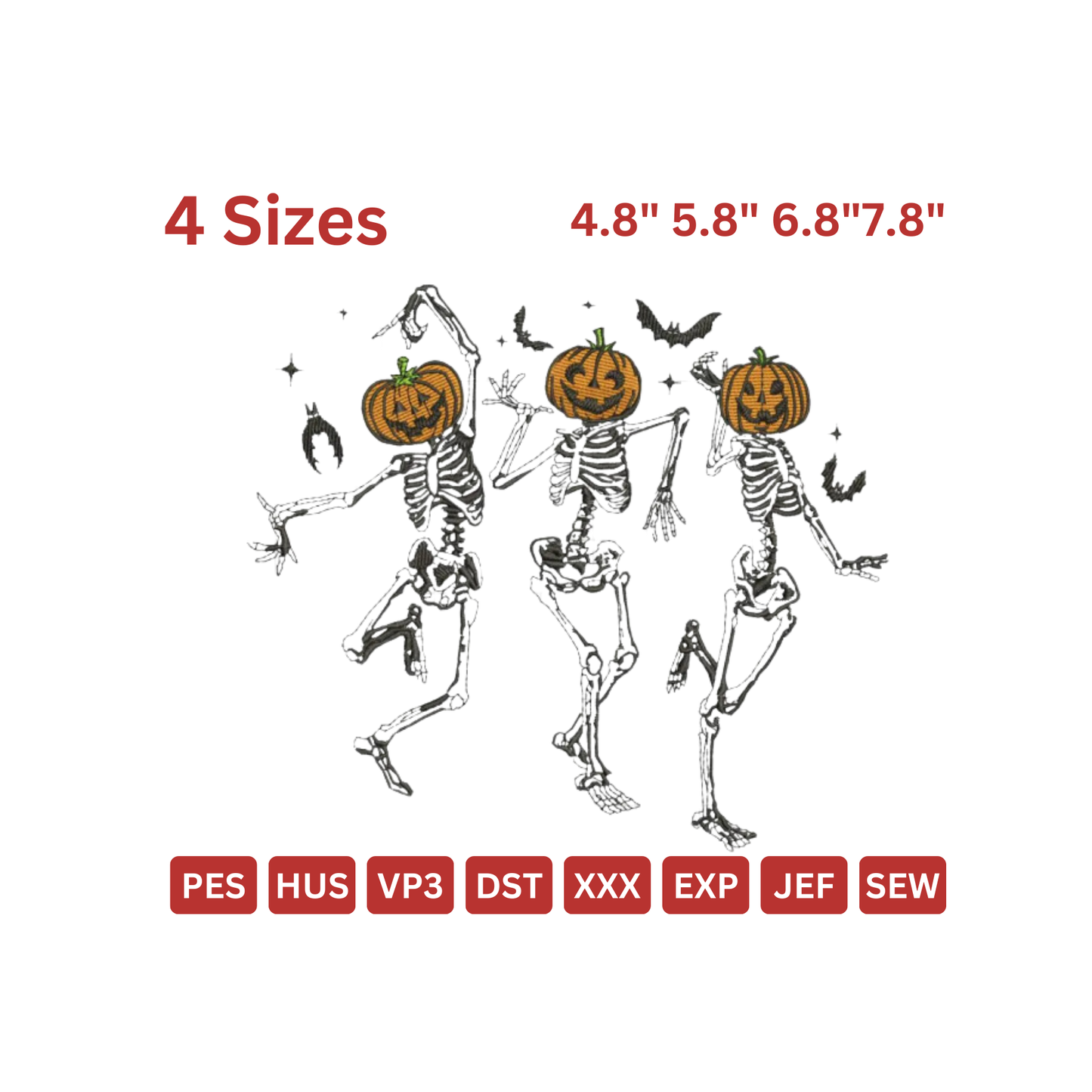 Dancing Pumpkin Skeleton