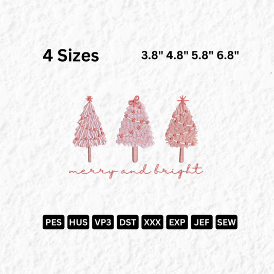 Merry and Bright Christmas Trees