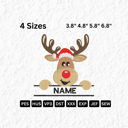 Reindeer Name Monogram