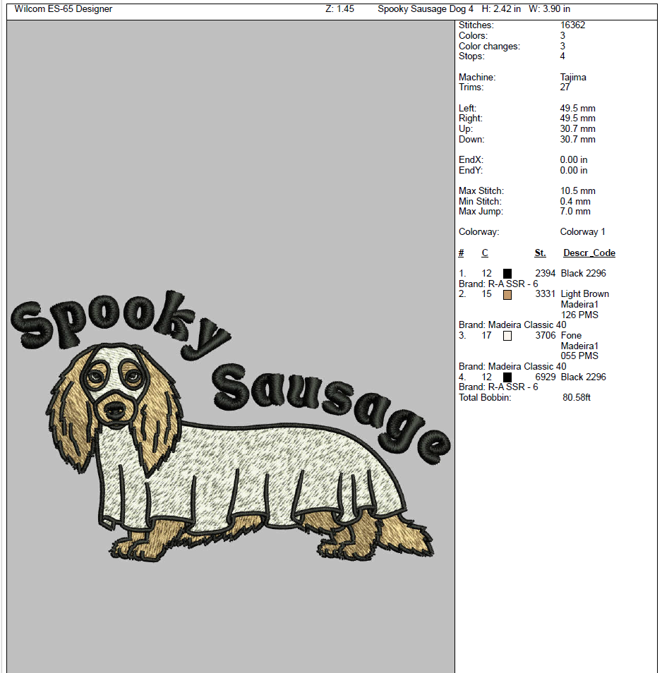 Spooky Sausage Dog